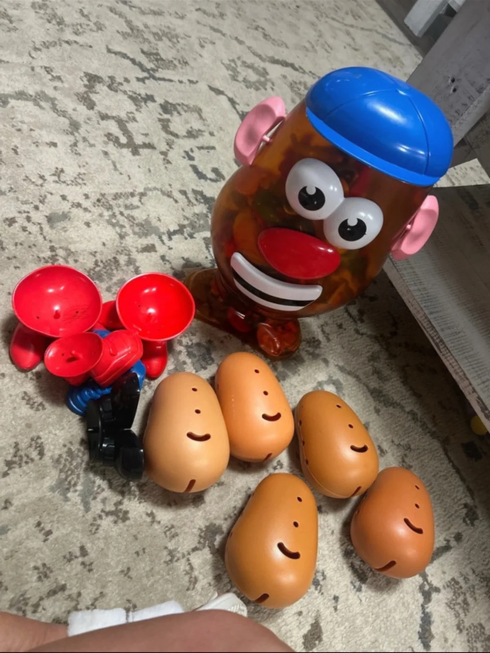 Kids Toy Set - Blue Hat, Pink Ears, Red Nose